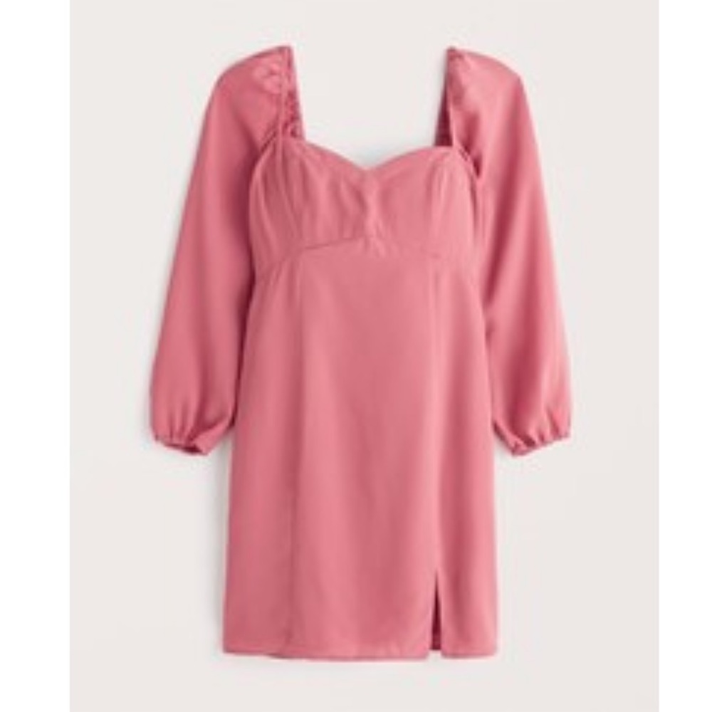 Abercrombie pink longsleeve dress